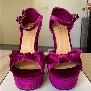 Fuchsia Pink Platform Heels
